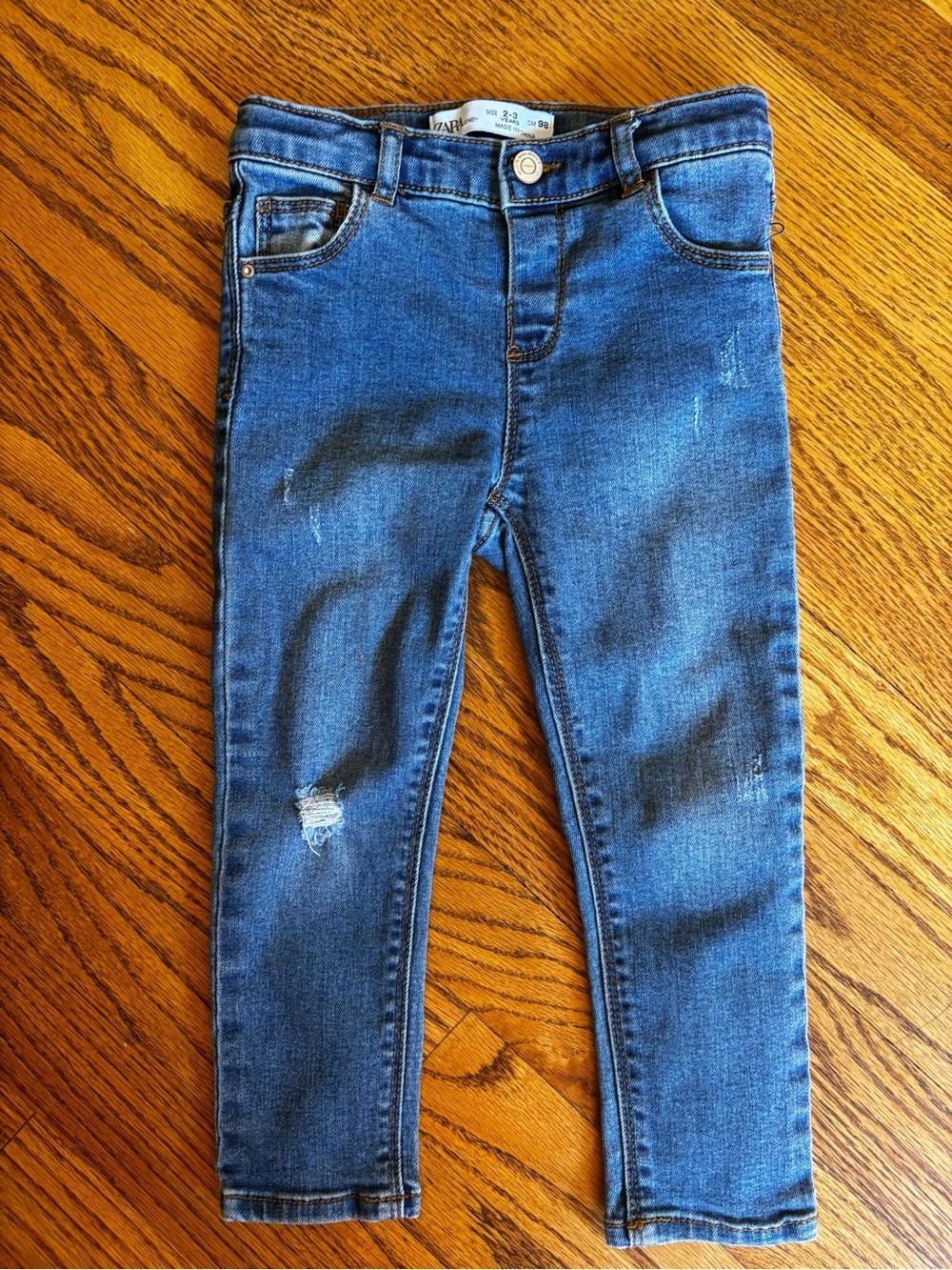 Zara 2-3y denim skinny stretch jeans